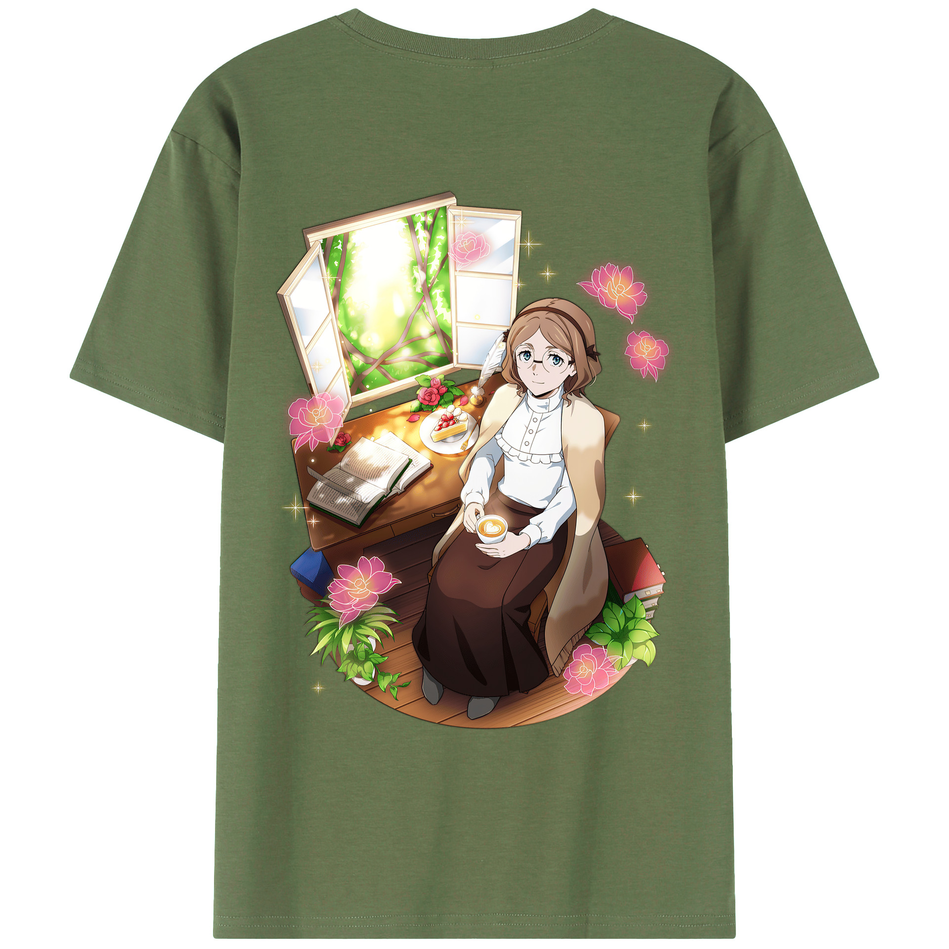 （画像用） 文豪ストレイドッグス Bungo Stray Dogs 綿100％ メンズ半袖Tシャツ（バックプリント） 通気性